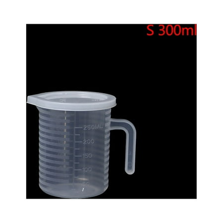 

1Pcs Plastic Liquid Measuring Cup Jug Pour Spout Surface With Lid Measuring Tool
