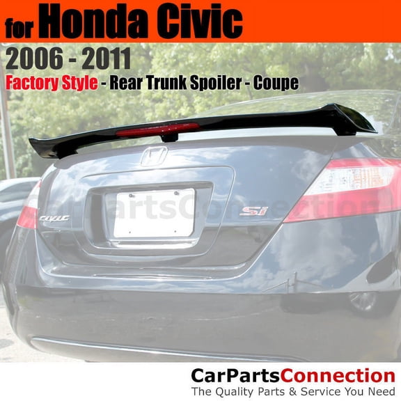 Trunk Spoiler Compatible With 2006 2007 2008 2009 2010 2011 Honda Civic Coupe Factory Style Painted Color NH700M Alabaster Silver Met