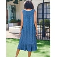thumbnail image 5 of Ekouaer Women's Nightgowns Victorian Long Sleeveless Night Gown with Pockets Lace Trim Button Up Nightdress Vintage Old Fashioned Gown, 5 of 6