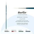 thumbnail image 2 of Berlin Synthetic Long Handle Acrylic Brush - Script Liner # 0 - German Handmade Synthetic Artist Brushes for Painting with Interlocked Filament, 2 of 7