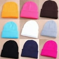 thumbnail image 2 of Mightlink Men Women Beanie Knit Ski Cap Hip-Hop Winter Warm Elastic Wool Yarn Cuff Hat, 2 of 7