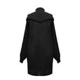 thumbnail image 7 of Sweater Dresses for Women Casual Turtleneck Cold Shoulder Long Sleeve Cable Knit Dress 2025 Fall Winter Mini Dress, 7 of 7