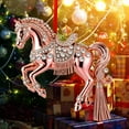 thumbnail image 5 of Horse Christmas Ornaments, 2D Acrylic Horse Ornament for Christmas Tree for Women Girls Horse Lovers Equestrian Gifts and Xmas Tree Home Decor (1PC, Pink), 5 of 6