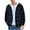 Blue, variant on GENTS BLISS Flannel Shirts for Men Plaid Button Up Men Shirts Fleece Hooded Men Jacket Coat with Pocket