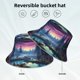 thumbnail image 2 of Balery Fantasy Landscape Starry Night Sombreros para el sol para hombre y mujer, sombrero de pescador con UPF 50+, 2 of 6