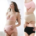 thumbnail image 6 of Women High Waist Maternity Underwear Over The Bump Pregnancy Panties,C Section Recovery Postpartum Soft Stretchy Full Coverage Underwear,Seamless Soft Maternity Brief Panties Stretchy Breathable,Nude, 6 of 6