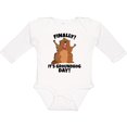 thumbnail image 3 of Inktastic Finally it's Groundhog Day Boys or Girls Long Sleeve Baby Bodysuit, 3 of 5