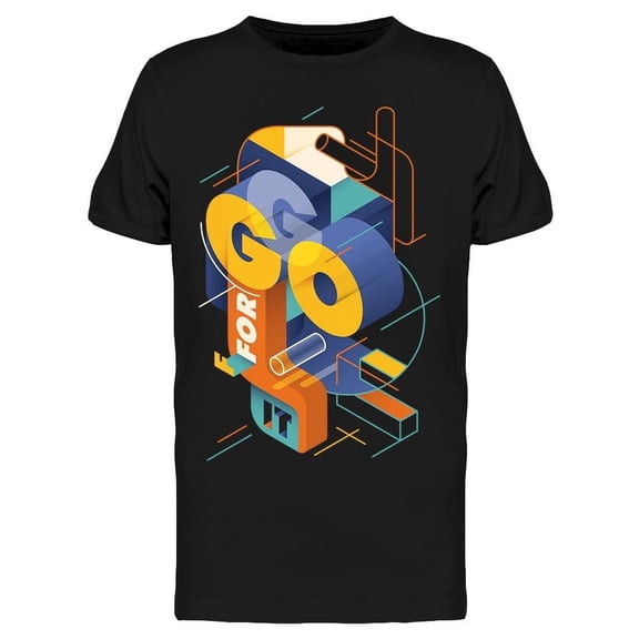 Typography Go For It Tee Men's -Image by Shutterstock