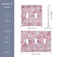 thumbnail image 2 of Yayeee Toggle Light Switch Wall Plate 2-Gang 4.56"x4.48" Decorative Outlet Cover, Pink Halloween, 2 of 7