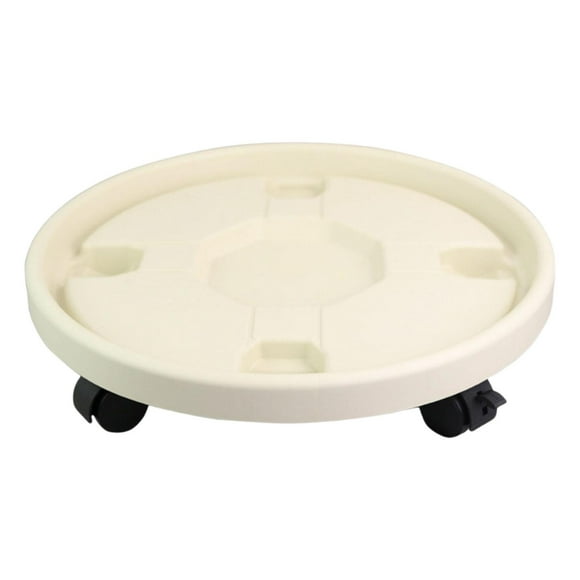 Heavy Duty Sturdy Flower Pot Stand, Strong with Caster Wheels Plant White