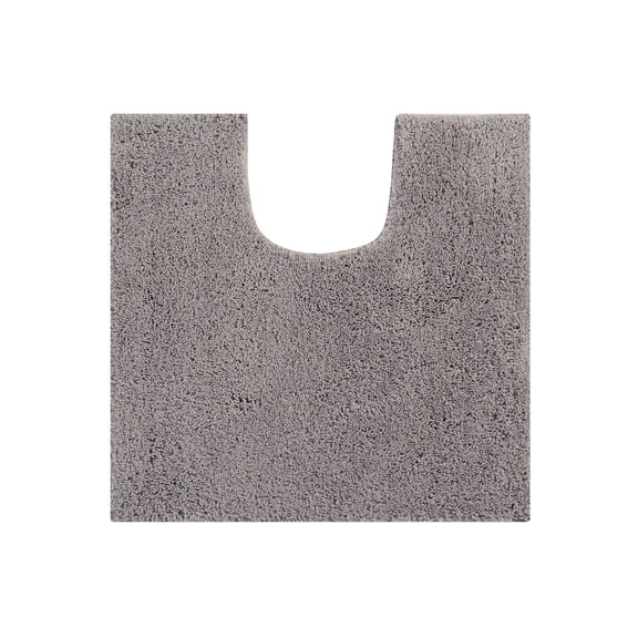 Better Trends U-Shape Toilet Rug 100% Polyester, Non-Slip Rug, Water Absorbent, Machine Washable, 20" x 20" Contour Bath Rug Micro Plush Collection - Beige