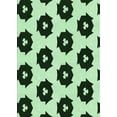 thumbnail image 1 of Ahgly Company Indoor Rectangle Patterned Dark Forest Green Area Rugs, 6' x 9', 1 of 6