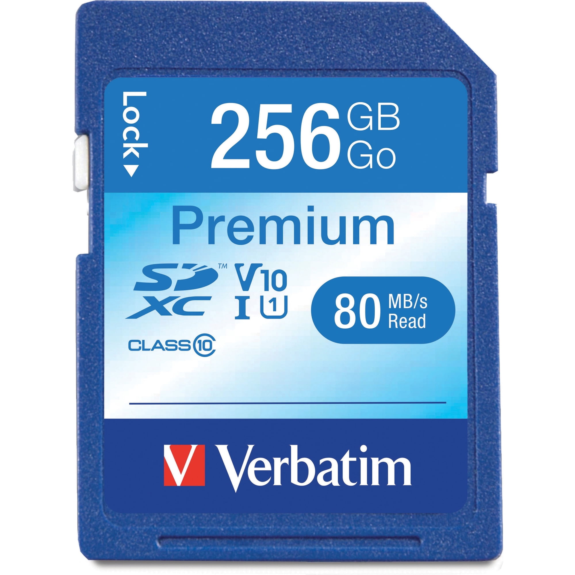 Verbatim VER99828 256GB Premium SDXC Memory Card UHS-I V10 U1 Class 10 1