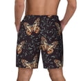 thumbnail image 2 of Lsque Mens Swim Trunks Butterfly1 Pattern - Bathing Suit Compression Liner - Beach Swim Shorts Swimwear - (S-3XL) - Stretch Quick Dry -Large, 2 of 9