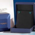 thumbnail image 5 of Gem Stone King 14K Yellow Gold Simulated Green Opal Stud Earrings for Women Men | 1.50 Cttw | Gemstone October Birthstone | Heart Shape 6MM, 5 of 6