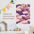 thumbnail image 4 of FORMRS Acrylic Clipboard with Low Profile Clip Standard A4 Letter Size, 12.5" x 9", Purple Wave Pattern, 4 of 8