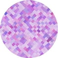 thumbnail image 1 of Ahgly Company Machine Washable Indoor Square Transitional Heliotrope Purple Area Rugs, 3' Square, 1 of 7