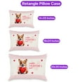 thumbnail image 3 of Happy Valentine's Day Corgi Brings Love Heart Pillowcase Double Sided Welsh Corgi Dog Lover Gifts Idea Pillow Case Covers - 02028, 3 of 3