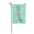 thumbnail image 1 of POGLIP Tail Little Cute Mermaid Pattern Drawing Nautical Adorable Beautiful Garden Flag Decorative Flag House Banner 12x18 inch, 1 of 1