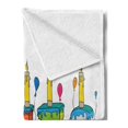 thumbnail image 2 of James Soft Flannel Fleece Throw Blanket, Surprise Party Themed Cheery Letters of a Popular Male Name Birthday Celebration, Cozy Plush for Indoor and Outdoor Use, 60" x 80", Multicolor, by Ambesonne, 2 of 5