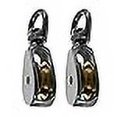 thumbnail image 3 of 2 Pack of Single Steel Swivel Wheel Pulley - Sheave Height of 1 Inch Fits 5/32 Inch Rope - Pulley Roller, 3 of 4