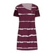 thumbnail image 5 of Mini Vestido de Verano de Manga Corta Cuello Redondo Longitud de la Ternera Media, Fluido Impreso Vestido de Verano Corto Casual, 5 of 5