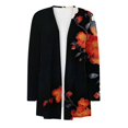 thumbnail image 4 of Pyhlmscde Womens Long Cardigan Lightweight Sweater Open Front Long Sleeve Outfits with Pockets, Daisy Cardigan for Women, Floral Cardigan for Women, Open Cardigans for Women Lightweight, 4 of 5