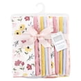 thumbnail image 2 of Hudson Baby Infant Girl Cotton Flannel Burp Cloths Bundle, Soft Painted Floral, One Size, 2 of 8