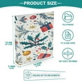 thumbnail image 5 of WOBOGO Christmas Tree Pattern with Gift Boxes and Bells File Folders Extra Large Capacity to Hold 200 Sheets of Documents Hard Shell Ring Binder for School Home Office, 5 of 10