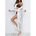 thumbnail image 4 of Women‘s Satin Silk Sleepwear Robe Babydoll Lingerie Nightwear Pyjamas Plus Size, 4 of 5