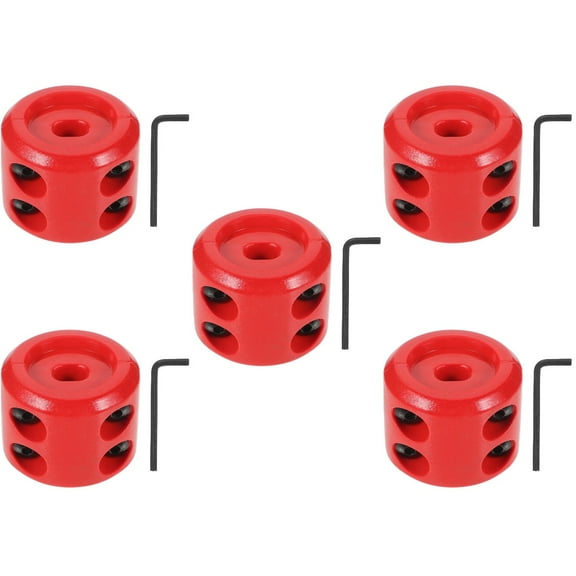 Hemoton 5 Sets Winch Cable Stopper Prevent Bouncing Stopper with Wrench Compatible for ATV UTV