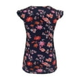thumbnail image 4 of Youmylove Women Nusring Maternity V-Neck Short Sleeve Printed Stripe Blouse Tops Pregnant, 4 of 8