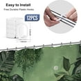 thumbnail image 4 of Funny Cat Bathroom Shower Curtain 66x72inch Animal Hilarious Vintage Tropical Plant Leaves Polyester Fabric 12 Plastic Hooks Waterproof Decor, 4 of 6