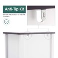 thumbnail image 6 of ivinta 5-Tier Tall Bookshelf Bookcase with Adjustable Shelf, Freestanding Wood Display Shelf for Living Room, Bedroom, Home Office, White, 6 of 9