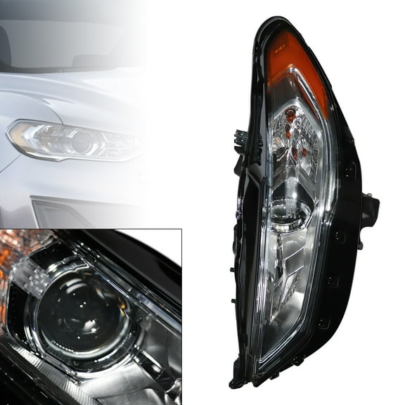 Right Halogen Headlight For 2017-2020 Ford Fusion w/o LED RH Passenger Side Headlamp