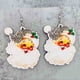 thumbnail image 3 of Árbol de Navidad Luces Pendientes de Madera Conjunto con Santa Claus Enano Muñeco de Nieve Colgantes, Aleación Acrílico Ligero Regalo de Fiesta para Mujeres, Niña, 3 of 4