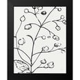 thumbnail image 2 of Jill, Susan 20x24 Black Modern Framed Museum Art Print Titled - Botanical Sketch I, 2 of 5