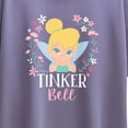 thumbnail image 3 of Tinker Bell - Pink Flowers - Youth Girls Boxy T-Shirt, 3 of 5