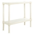 thumbnail image 5 of SAFAVIEH Rafiki Distressed White Wood Console Table with Shelf (31.5 in. W x 11.8 in. D x 29.5 in. H), 5 of 9