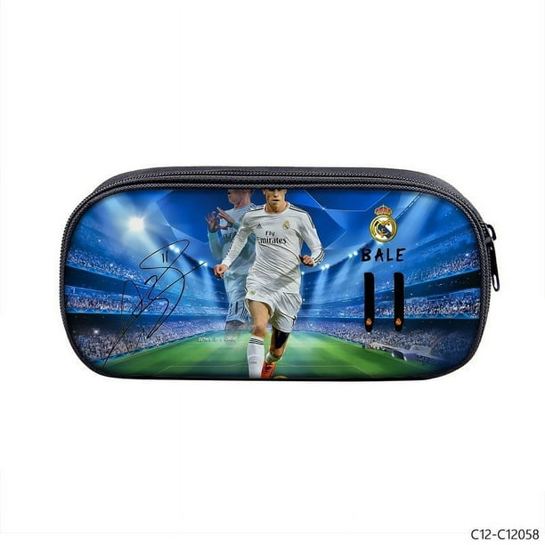 Jason Cristiano Ronaldo Football Interlayer Estuche Para Lápices De Estudiante Almacenamiento De Papelería Caja De Gran Capacidad Personalidad