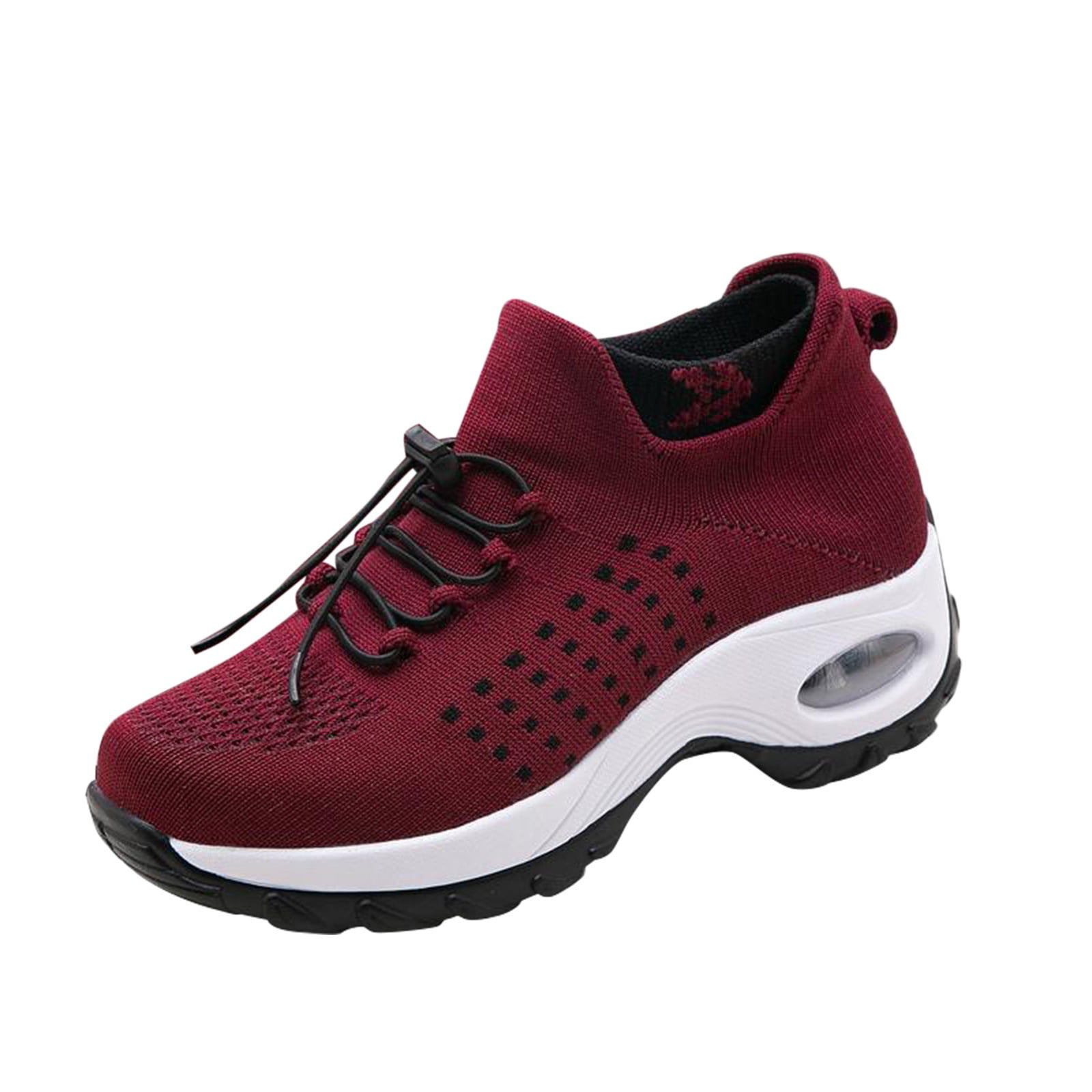 Ladies Shoes Casual Shoes Lightweight Breathable Fashion Versatile Large  Size Lace Up Sports Shoes High Top Steel Toe Sneakers for Women Light Shoes  for Women Sneakers Slip on Sneakers for Women with 