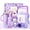 Purple, variant on 15Pcs Birthday Gifts for Women, Relaxing Spa Basket with Luxury Flannel Blanket and 40 oz Tumbler - Care Package for Her, Mom, Wife, Friends - Valentine's, Mother's Day, Christmas Birthday Gifts