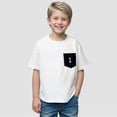 thumbnail image 2 of Ccpelsie Boys Short Sleeve Raglan T-Shirts Kids Basic Color-Block Tops Crewneck Tees(White,1-2 Years), 2 of 9
