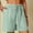 *Mint Green, variant on ClodeEU Women's High Waist Linen Blend Shorts,Casual Wide Leg Summer Pants Coffee,Women's Plus L