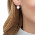 thumbnail image 4 of Pendientes Swarovski Bella Circulares con Cristales Transparentes Rodio, 4 of 4