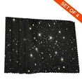thumbnail image 2 of DouZhe Polyester Set de 4 Sets de Table, Étoiles de Nuit Ciel Étoilé Motif Résistant à la Chaleur Place Mats pour Table à Manger, 12 "x 18", 2 of 6