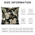 thumbnail image 5 of Nawypu Throw Pillow Cover Colorful Floral Pattern Sakura Flowers Japanese White Crane Traditional Pillowcase Home Decorative Square Pillow Case Cushion Cover, 5 of 5