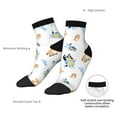 thumbnail image 6 of Silaia Bluey Print Adult Socks,Ankle Athletic Running Socks,Cushioned Breathable Low Cut Sports Tab Socks for Men and Women,Moisture-Wicking Crew Socks, 6 of 7