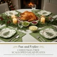 thumbnail image 2 of Spode Christmas Tree Scalloped Salad Plate - Set of 4, Multicolored, 2 of 7