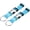 Blue, variant on 2Pcs Add A Bag Luggage Strap, 6-12 Inch Adjustable Suitcase Belt Travel Accessories, Connector for Carry-on Baggage, Rose Red